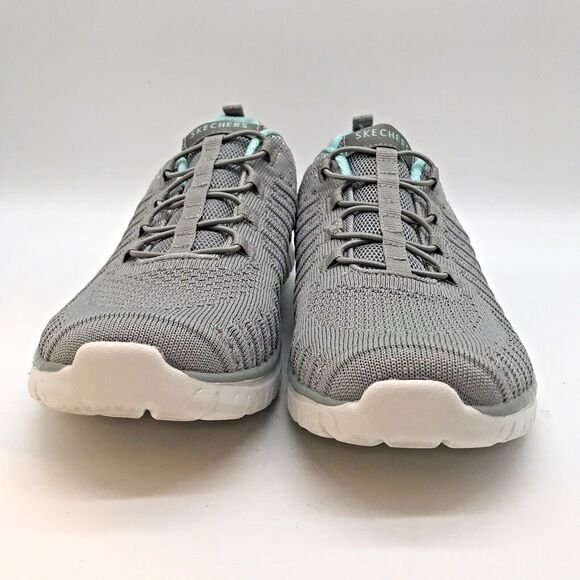 Skechers Virtue Slip-On Sneakers Women's 9 Gray/Multi Vegan Memory Foam Low Shoe - Picture 2 of 10